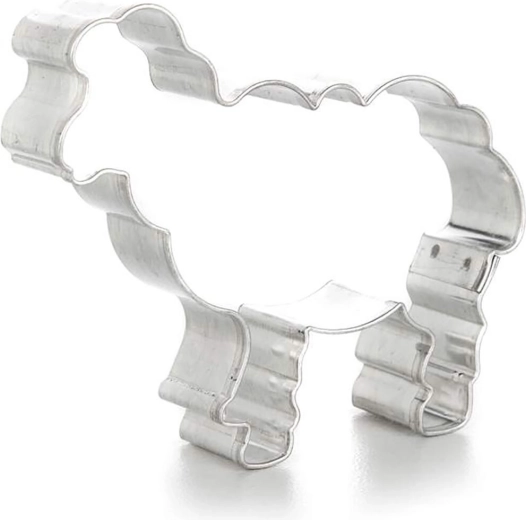 Udstejker til småkager – lam 7 × 6 × 1,6 cm, fortinnet blik