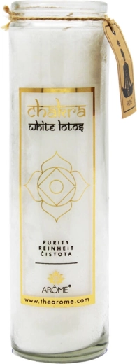 Duftlys i glas frisk hør 320 g – lang brændetid