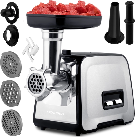 Elektrisk kødhakker BERDSEN 1200 W med reversfunktion