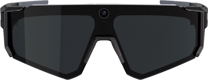 Sportslige smarte solbriller Colmi V06 AI Black med 2K-kamera