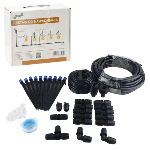 Sæt til drypvanding med 10 justerbare dryppere
