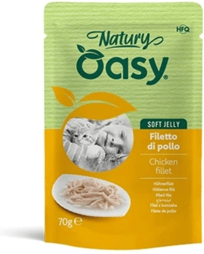 Oasy Natury Soft Jelly kyllingefileter i gelé 70 g