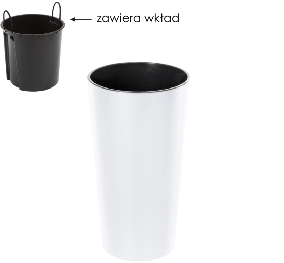 Blomsterpotte Lilia 19 cm med indsats Lamela