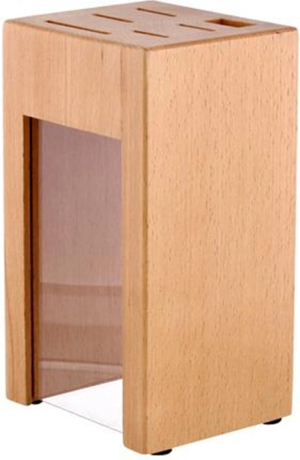 Træknivblok af bøgetræ, 6 pladser