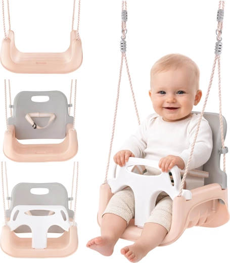 Børnegynge 3i1 Kruzzel grå-beige