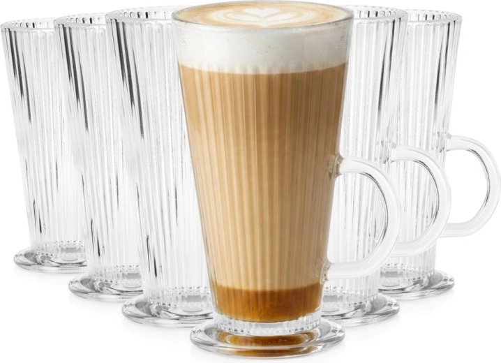 Vilde latteglas 270 ml, 6 stk.
