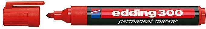 Industriel permanent rød marker Edding 300