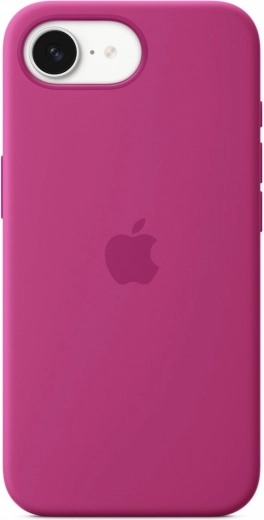 Silikoneetui til iPhone 16e – dyb pink