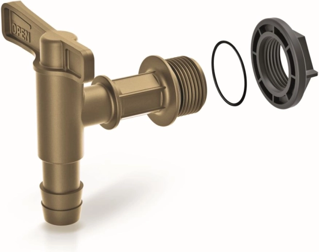 Hane til regnvandstønde CANTAP 1, gylden