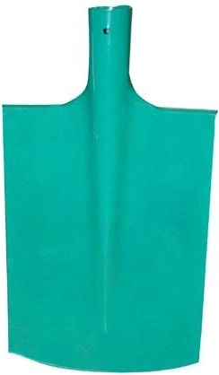 Firkantet hærdet spade uden skaft