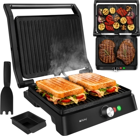 Ruhhy elektrisk kontaktgrill og sandwichmaker 2000 W