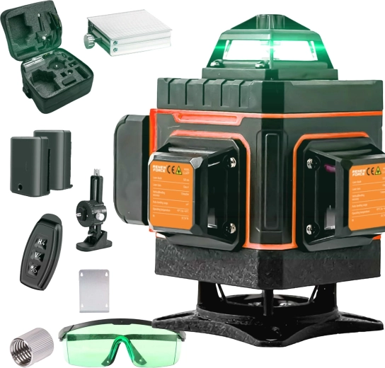 Laser-kryds-vaterpas Renew Force ll47p 4D - 1 stk.