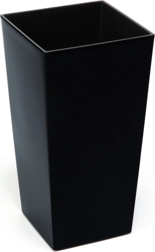 Finezja urtepotte 30 × 30 cm med indsats – sort, frost- og UV-bestandig