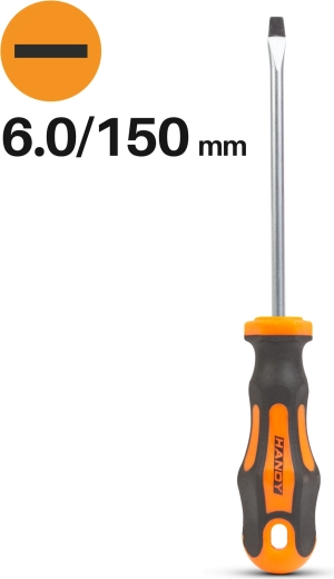 Flad skruetrækker 6,0 × 150 mm