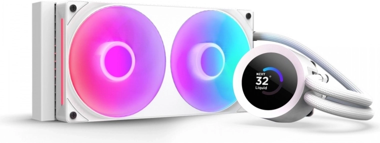 Vandkøling NZXT Kraken Plus 240 RGB LCD hvid