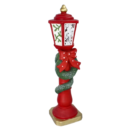 Juledekoration lanterne med klokker med LED-belysning 65 cm - 1 stk.