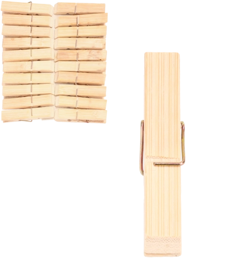 Træklemmer til tøj, sæt med 20 stk.