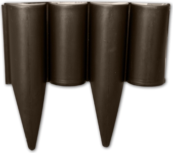 Brun plast havestakit PALGARDEN 12,5 cm × 2,5 m