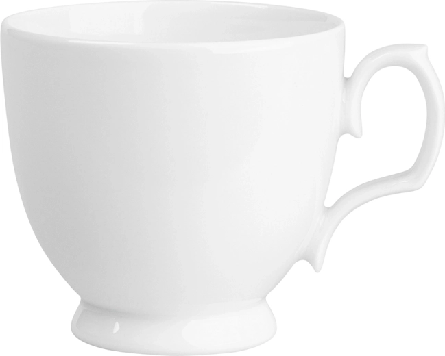 MariaPaula Klasyka klassisk hvid porcelænskop til cappuccino 350 ml