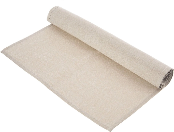 Beige bordløber 140 × 40 cm