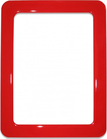 Magnetisk selvklæbende ramme i størrelsen 16,0x11,8 cm - rød