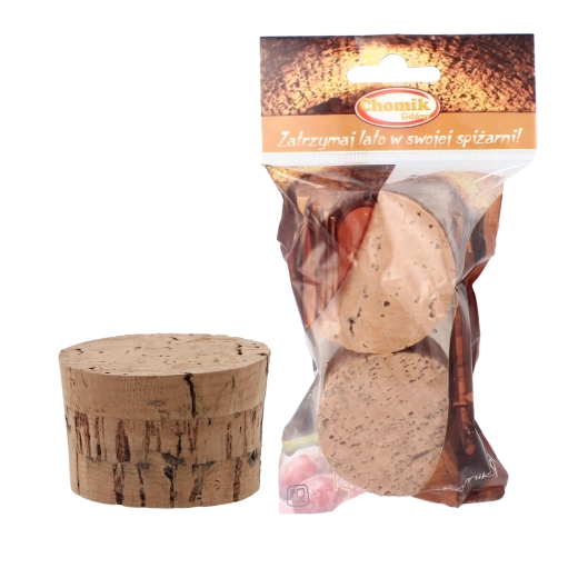 Økologiske korkpropper 55 mm til damejeanner 54 l – sæt á 2 stk.