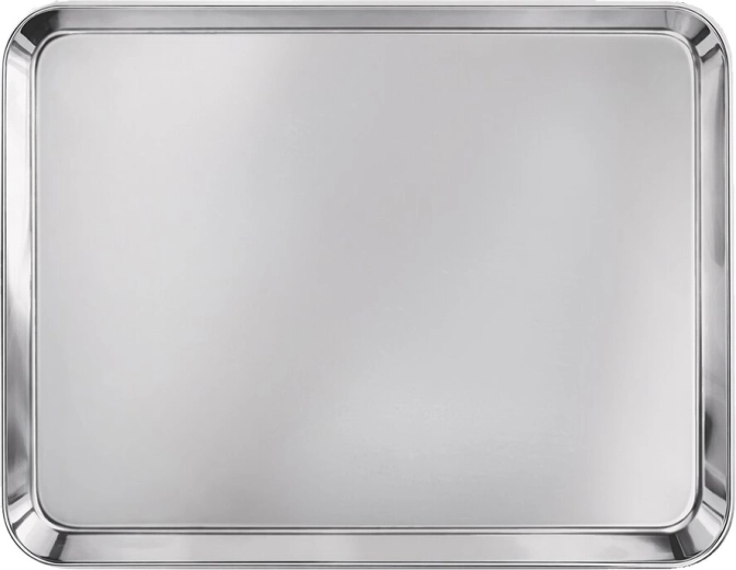 Serveringsbakke i rustfrit stål 31,7 × 24 cm