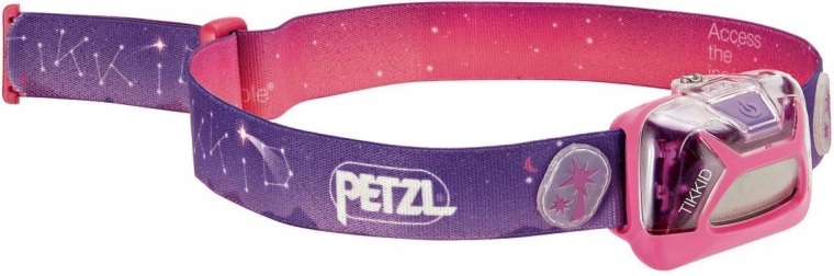 Børnepandelygte Petzl Tikkid pink