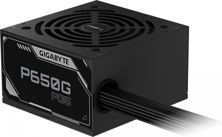 Gigabyte P650G 650W ATX strømforsyning med hydraulisk 120 mm blæser, ATX 3.1 og PCIe 5.0