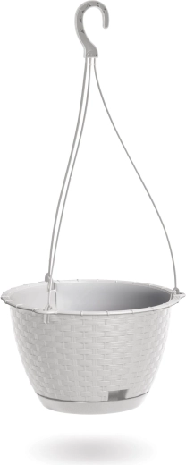 Hængende plantekasse Ratolla Round W 24,3 cm hvid