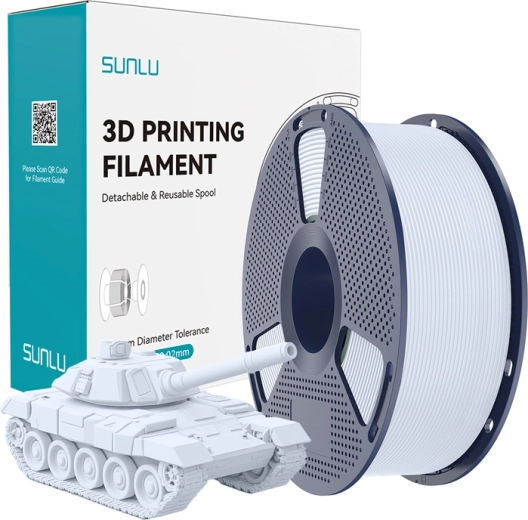 Sunlu PLA+ high-speed filament hvid 1,75 mm