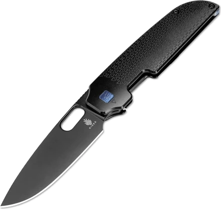 Kizer Varatas – lommekniv med lukning, sort titan, klinge 8,3 cm