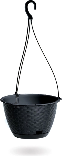 Hængende blomsterkrukke Ratolla Round W 24,3 cm antracit