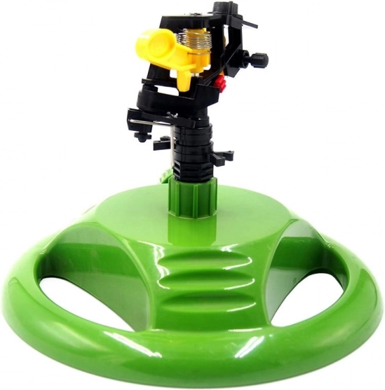 Have roterende sprinkler på pulserende base - grøn