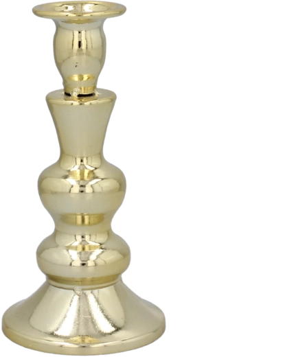 Metal lysestage til fyrfadslys, minimalistisk design 15,7 cm