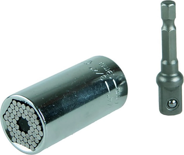 Universel topnøgle 3/8″ til skruer 7–19 mm