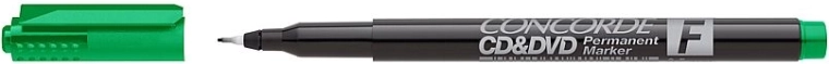 Permanent marker til CD og DVD Concorde, grøn, 0,5 mm