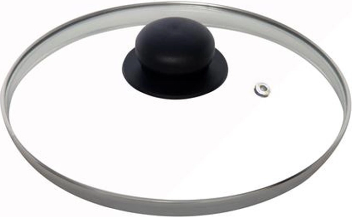 Glaslåg 24 cm med rustfri kant