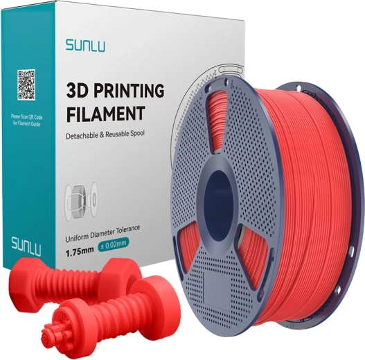 Sunlu højhastigheds ABS-filament rød 1,75 mm 1 kg