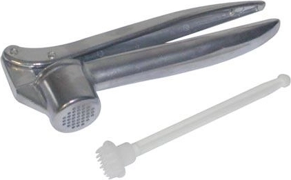 Hvidløgspresser med plast-renser, 15 cm, metal