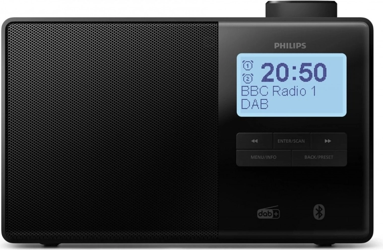 Bærbar radioalarm PHILIPS TAR5600 med DAB+, FM og Bluetooth