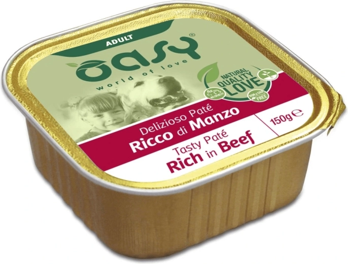 OASY Tasty Pate Adult oksepâté til hunde 150 g
