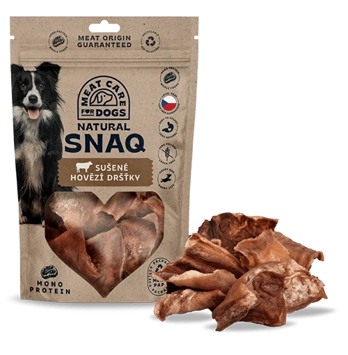 Meat Care Natural Snaq tørrede oksekallun 100 g