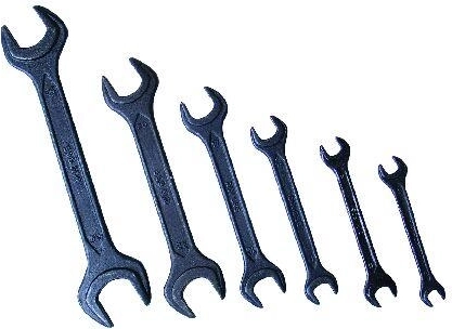 Sæt med dobbelt ringgaffelnøgler 6–22 mm, 8 dele