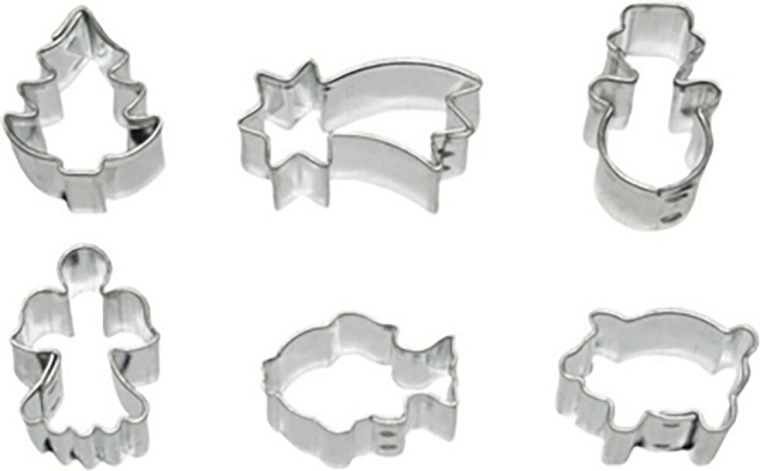 Mikro-udstikkere til småkager – sæt med 6 stk.
