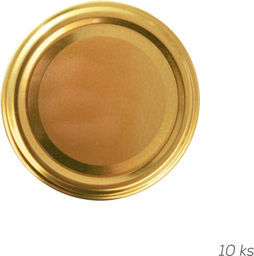Metalskruelåg Twist-Off 66 Gold (10 stk.)