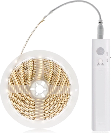 Solight LED-lysstrimmel med bevægelses- og lyssensor 1 m på batterier
