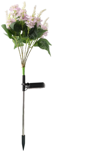 Solcellehave-lampe 68 cm med 30 varme hvide LED