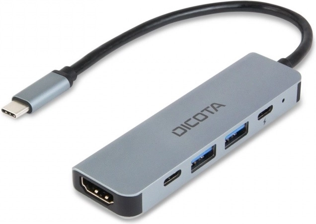 USB-C hub 5-i-1 med HDMI 4K og Power Delivery 100 W