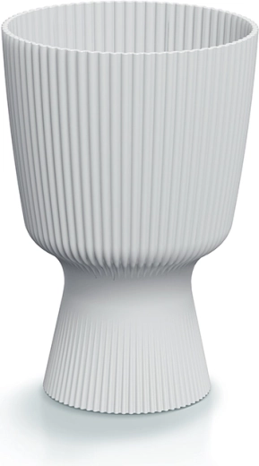 Blomsterkrukke Milly Round 18,8 cm hvid